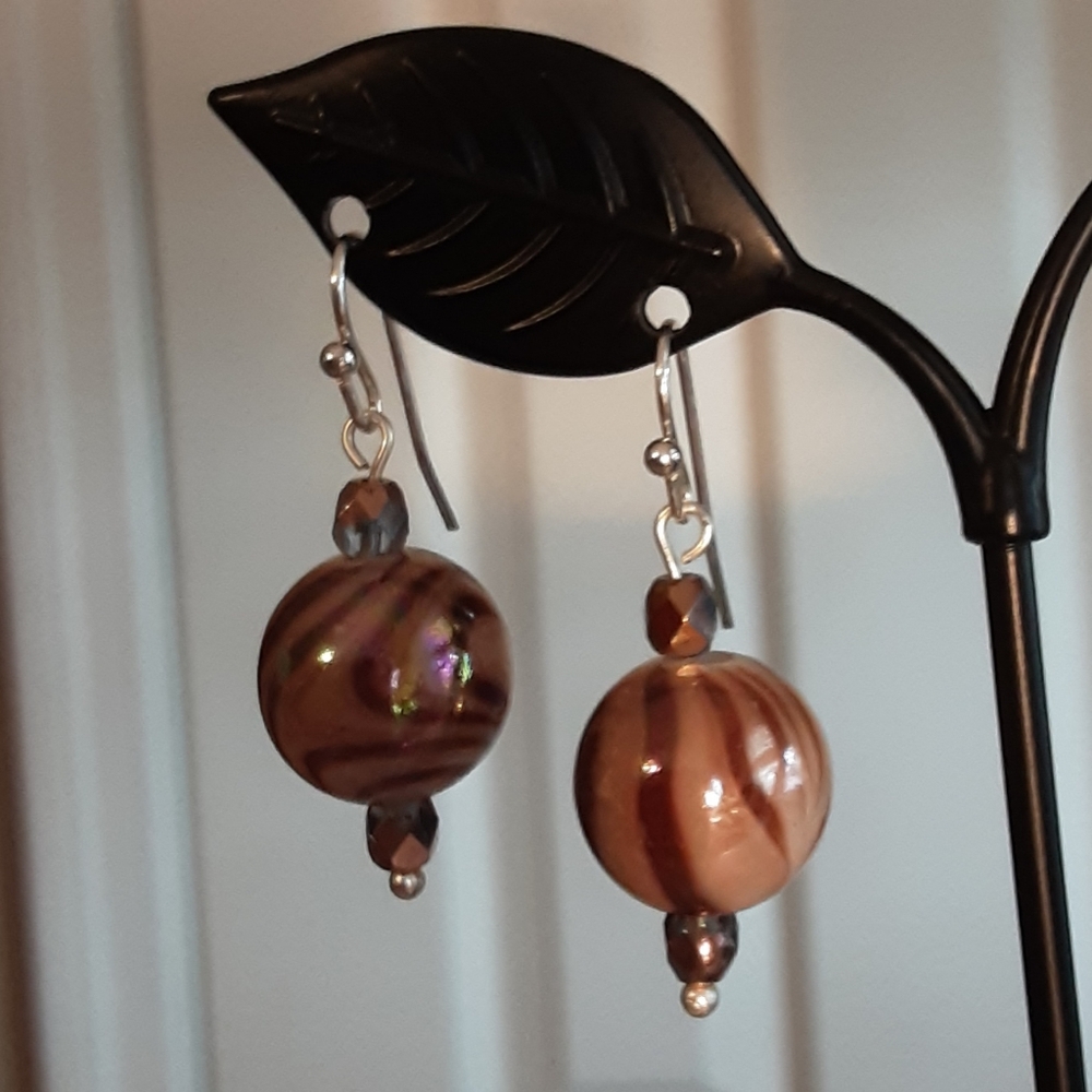 Handmade Dangle Earrings - Picture 2 of 2
